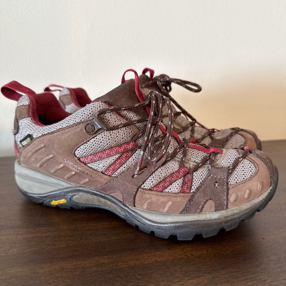 Merrell Siren Sport GTX Shoes Womens Size 7.5 Gore-Tex Vibram Hiking Trail